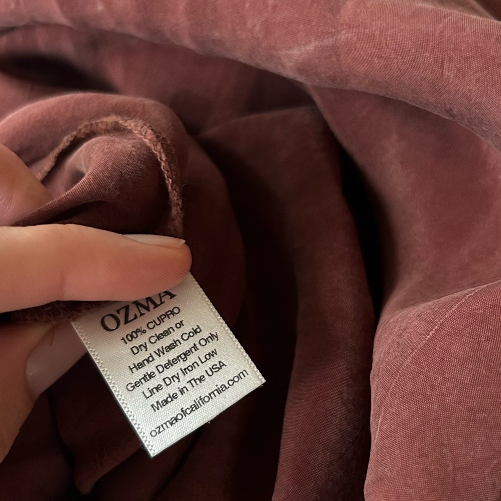 Ozma Cupro Anaise Slip Dress in Adobe - Picture 12 of 13